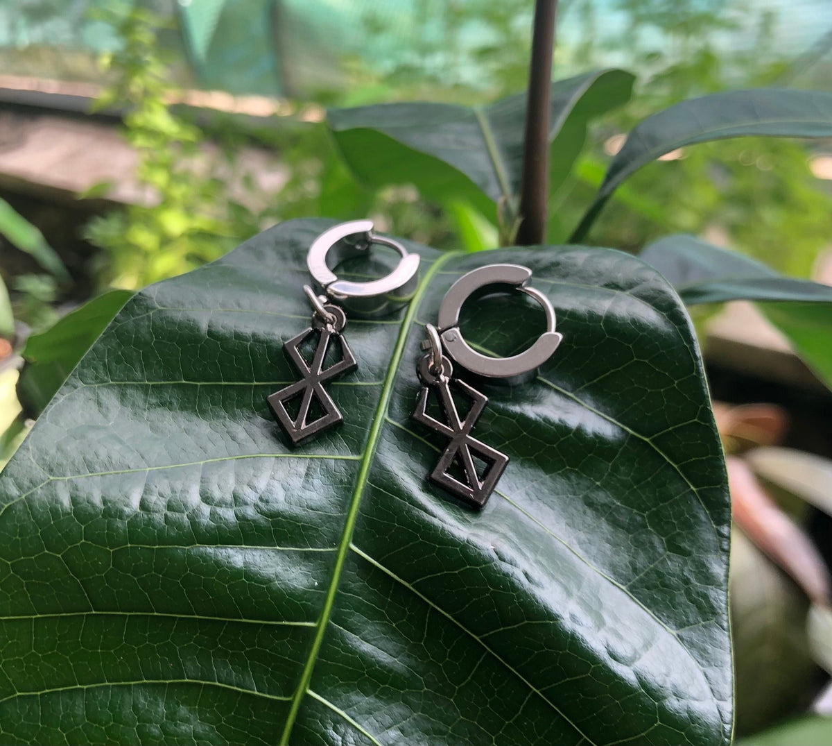 Brand of Sacrifice Rune Earrings - Berserk Inspired Minimalist Jewelry