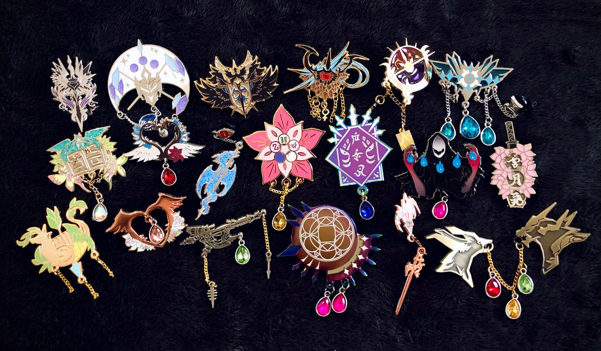Maximalist Classes - FFXIV Inspired Enamel Pins