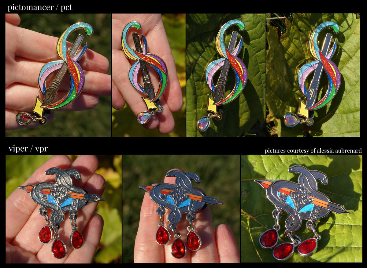 Maximalist Classes - FFXIV Inspired Enamel Pins